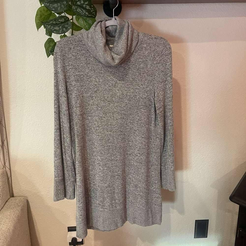 Grey sweater dress
